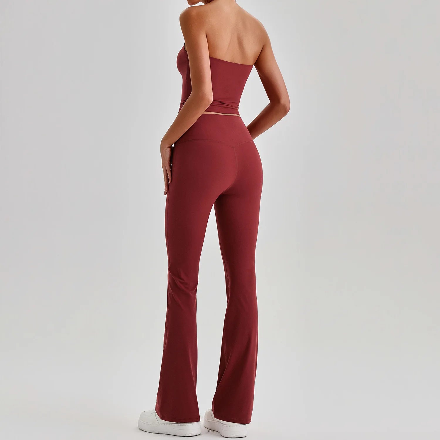 Curvy activewear set - ribbed 4-way stretch fabric close-up